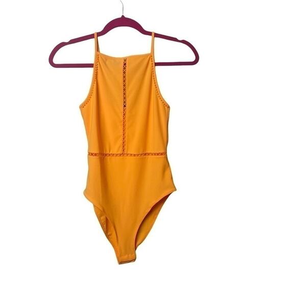 Divided by H&M Yellow/Orange Sleeveless Bodysuit‎ Size S - Picture 2 of 13
